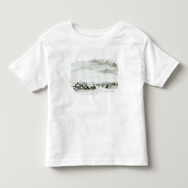 Camiseta Infantil Uma perspectiva do castelo de Moro e da cidade de (Frente)