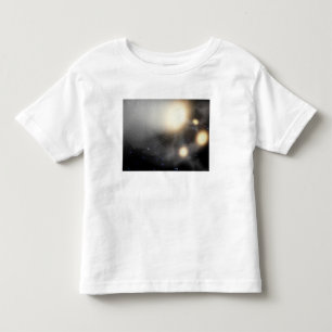 Camiseta Infantil Uma quebra-acima das galáxias