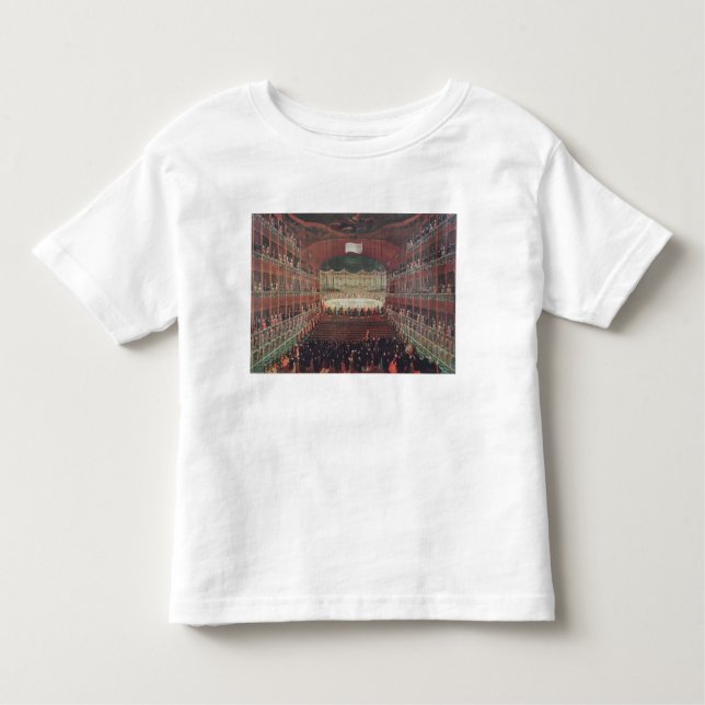 Camiseta Infantil Uma refeição no teatro de San Benedetto (Frente)