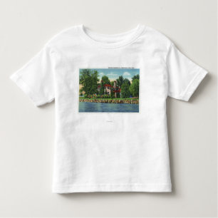 Camiseta Infantil Uma residência bonita do lago Chautauqua