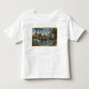 Camiseta Infantil Uma retirada obscuro no parque do eco