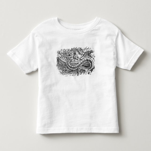 Camiseta Infantil Uma serpente de mar (Frente)