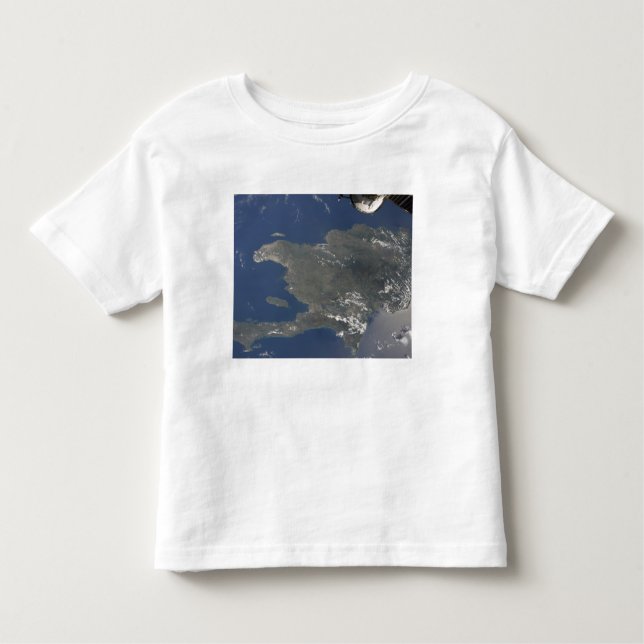 Camiseta Infantil Uma visão da ilha Caribe de Hispaniola (Frente)