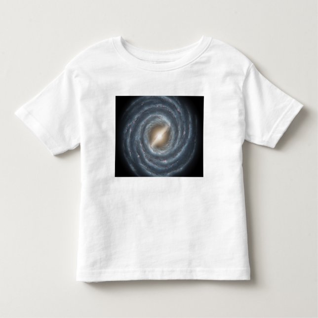 Camiseta Infantil Uma visão da nossa própria Galáxia Via Látea (Frente)
