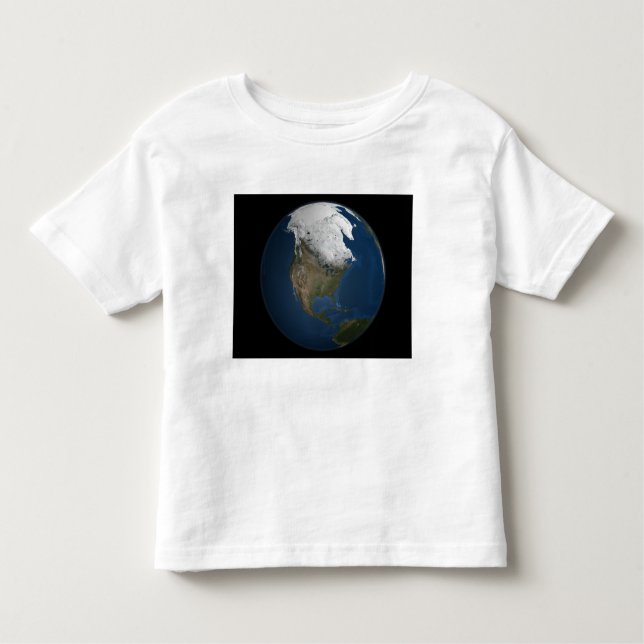Camiseta Infantil Uma visão global sobre a América do Norte (Frente)