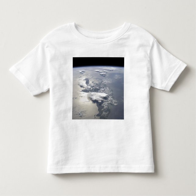 Camiseta Infantil Uma visão panorâmica da ilha de Hispaniola (Frente)