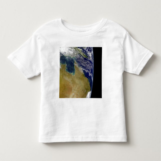 Camiseta Infantil Uma visão parcial da Terra mostrando a Austrália (Frente)