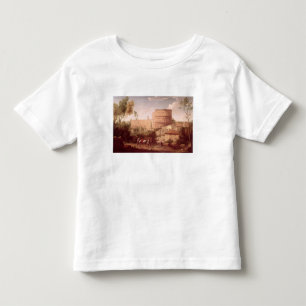 Camiseta Infantil Uma vista do Colosseum com um viajante, 1731 (oi