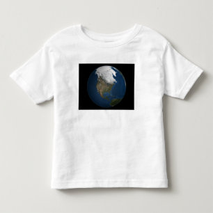 Camiseta Infantil Uma vista global sobre America do Norte