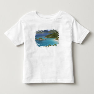 Camiseta Infantil Uma vista panorâmica da Baía de Caneel a partir de