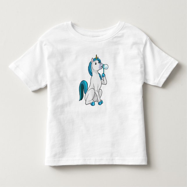 Camiseta Infantil Unicorn com bolhas Soap (Frente)