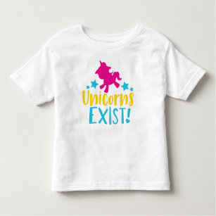 Camiseta Infantil Unicorn Existe, Unicorn Silhouette, Cute Unicorn
