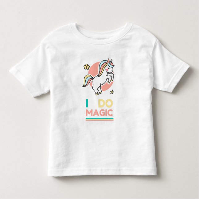 Camiseta Infantil Unicorn - I Do Magic (Frente)