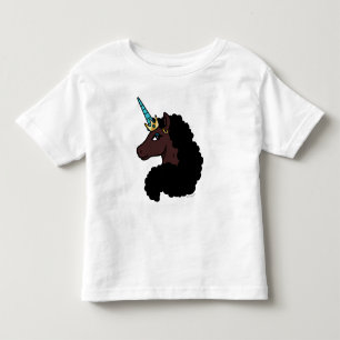 Camiseta Infantil Unicórnio Afro   Mágica