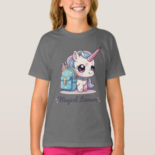 Camiseta Infantil Unicórnio Aprendiz Mágico Volta
