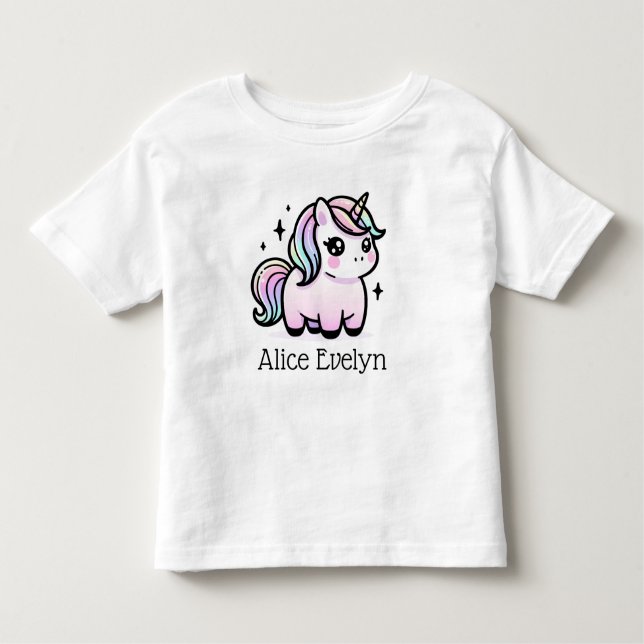 Camiseta Infantil Unicórnio Bastante Personalizado (Frente)