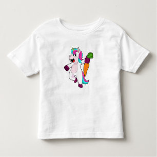 Camiseta Infantil Unicórnio com Cenoura