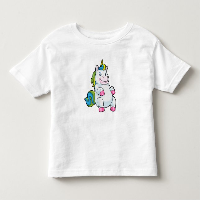 Camiseta Infantil Unicórnio com grande Belly (Frente)