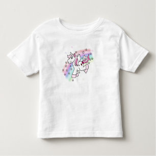 Camiseta Infantil Unicórnio do arco-íris