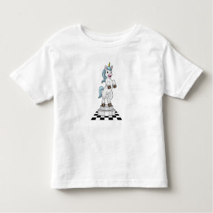 Camiseta Infantil Unicórnio do Xadrez como Cavaleiro do Xadrez