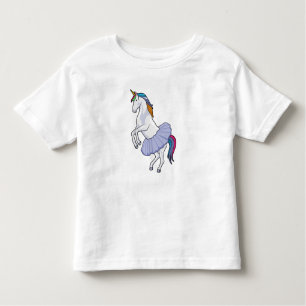 Camiseta Infantil Unicórnio em Balé com saia