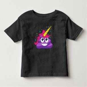 Camiseta Infantil Unicórnio Emoji de Poopy