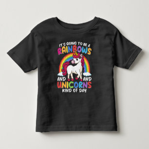 Camiseta Infantil Unicórnio Fofo Caprichoso Piadas Arco-íris E Unicó