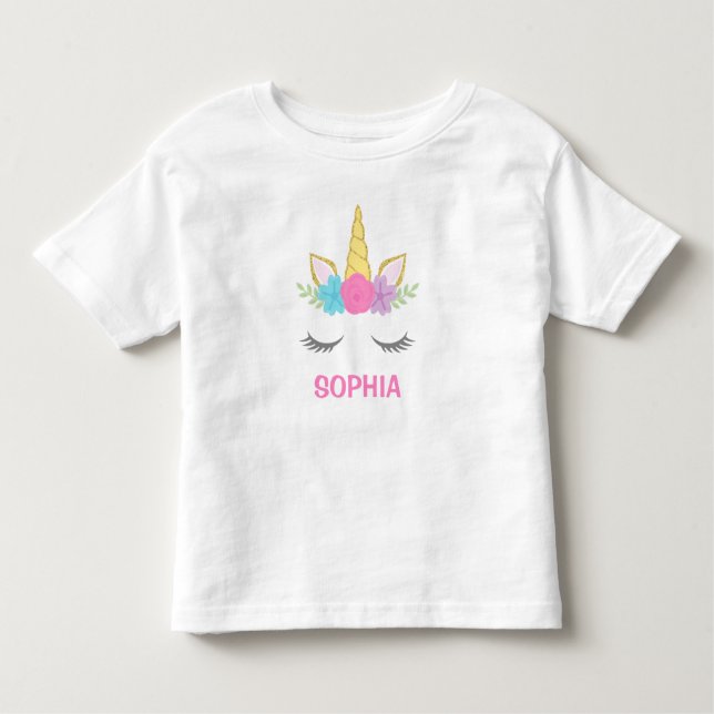 Camiseta Infantil Unicórnio Mágico Personalizado (Frente)
