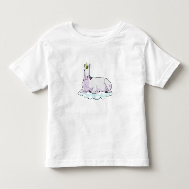 Camiseta Infantil Unicórnio na Nuvem (Frente)
