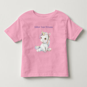Camiseta Infantil Unicórnio Roxo Lavanda Personalizado