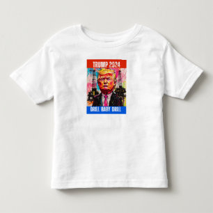 CAMISETA INFANTIL UNIDADE DE BEBÊ DE UNIDADE TRUMP 2024