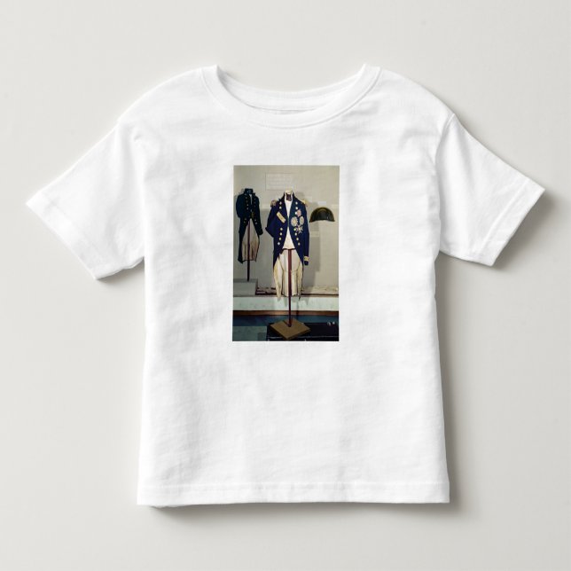Camiseta Infantil Uniforme naval real vestido (Frente)