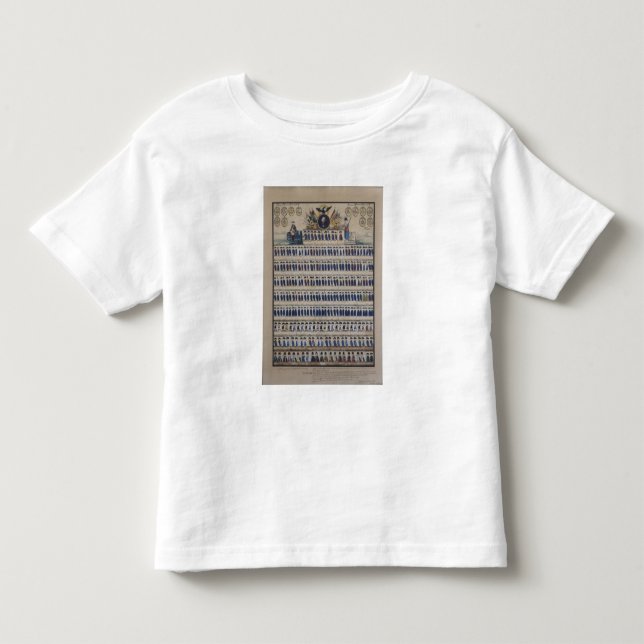 Camiseta Infantil Uniformes prussianos da época de Frederick (Frente)