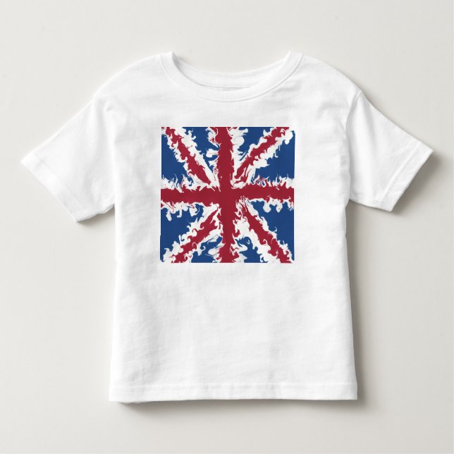 Camiseta Infantil Union Jack Clothing Art Reino Unido (Frente)