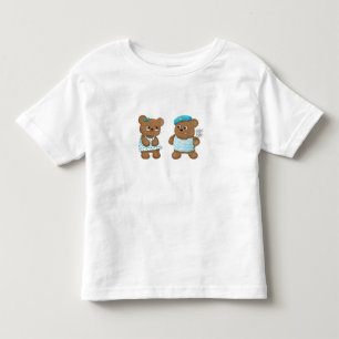 Camiseta Infantil Ursinhos Bebês Bonitos