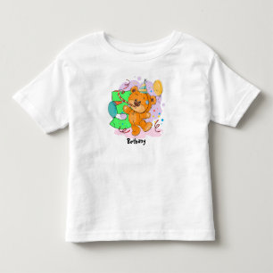 Camiseta Infantil Urso aniversário de 3 anos