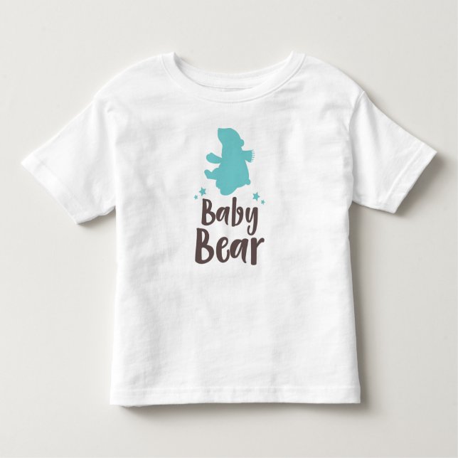 Camiseta Infantil Urso Bebê, Cubo Urso, Urso Bonito, Urso Pequeno -  (Frente)