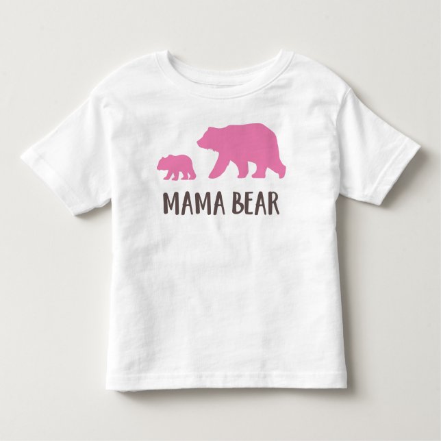 Camiseta Infantil Urso Da Mãe, Cubo Do Urso, Urso Bonito, Urso Peque (Frente)