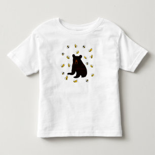 Camiseta Infantil Urso de Abelhas de Mel Pequeno