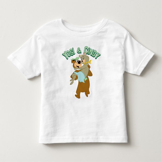 Camiseta Infantil Urso de Carregando do Urso Yogi (Frente)