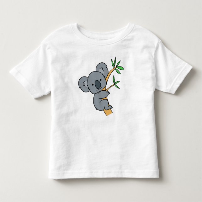 Camiseta Infantil Urso de Koala bonito (Frente)