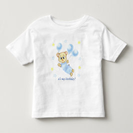 Camiseta Infantil Urso de pelúcia personalizado para o primeiro aniv
