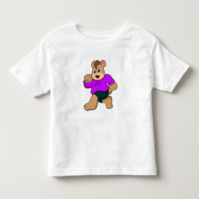 Camiseta Infantil Urso em Corrente (Frente)