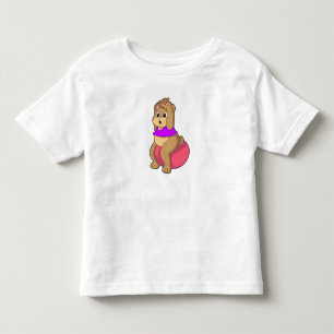 Camiseta Infantil Urso na Malhação com a bola de Exercício.PNG