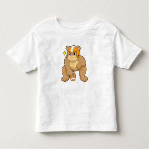 Camiseta Infantil Urso no Futebol