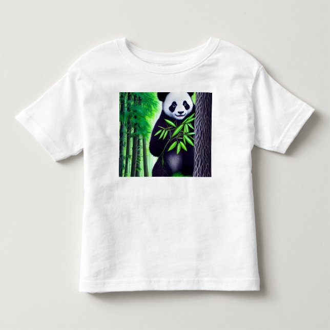 Camiseta Infantil Urso Panda Divertido (Frente)