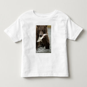 Camiseta Infantil Urso pardo, ou Urso Cinzento Costeiro, Ursus