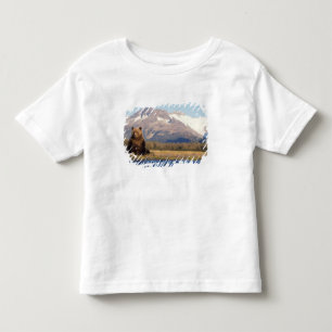Camiseta Infantil urso pardo, Ursus arctos, urso cinzento, Ursus