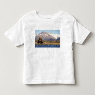 Camiseta Infantil urso pardo, Ursus arctos, urso cinzento, Ursus