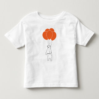 Camiseta Infantil Urso polar de voo com balões